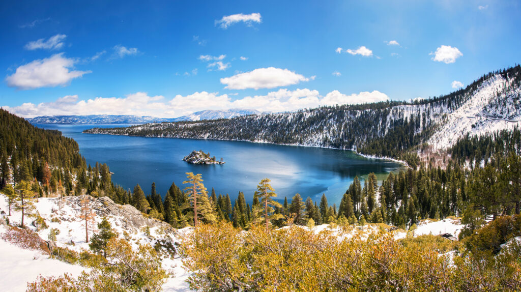 Lake Tahoe during winter