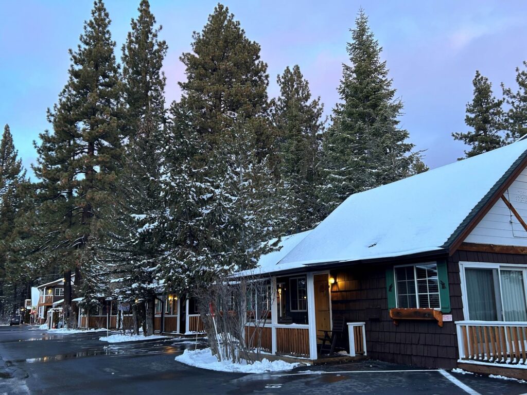 red wolf lakeside property during winter season